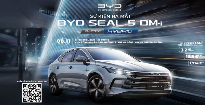 SIÊU PHẨM BYD SEAL 5 LẦN ĐẦU XUẤT HIỆN TẠI BYD HẢI DƯƠNG